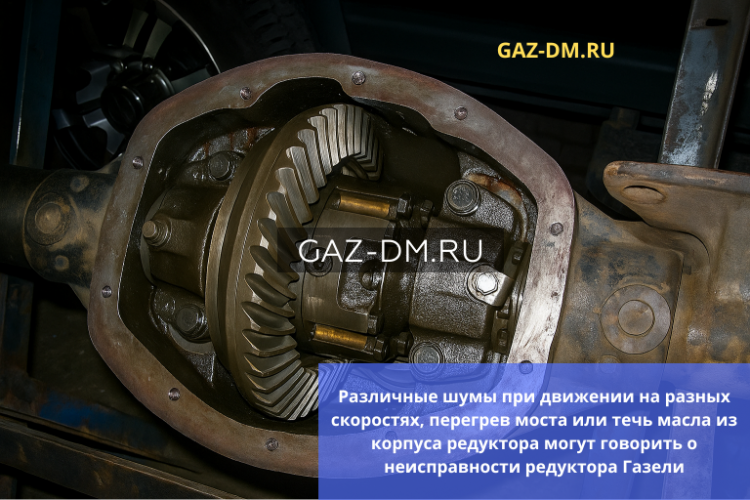 Выход из строя заднего редуктора моста на Газели: гул и вой — причины, ремонт и лучшие запчасти
