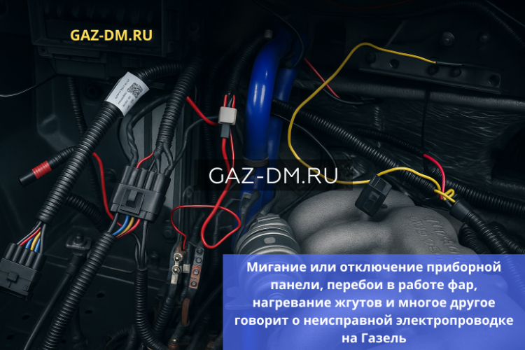 Электрика Газель: низкое качество проводки и как с этим справиться