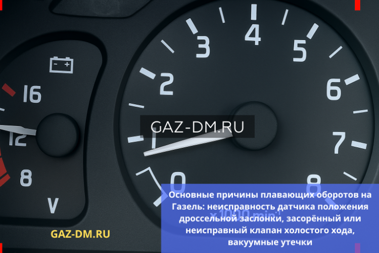 Почему возникают «плавающие» обороты на холостом ходу у ГАЗель?
