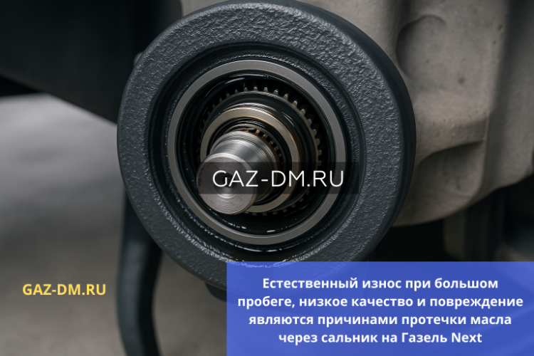Масляная течь через сальники на ГАЗель Next: причины, решение и выбор качественных запчастей
