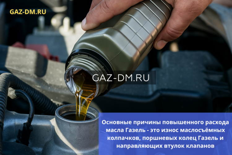 Повышенный расход масла на Газели: разбираем причины и решения