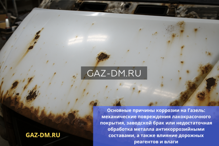 Отслоение краски и коррозия на ГАЗель NEXT: причины и решение