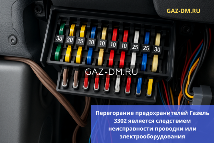 Постоянно перегорают предохранители на ГАЗель 3302? Разбираем причины, решения и надёжные запчасти