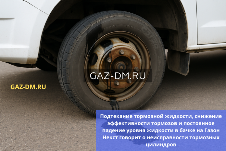Подтекающие тормозные цилиндры на Газон Некст: что делать и какие запчасти ставить