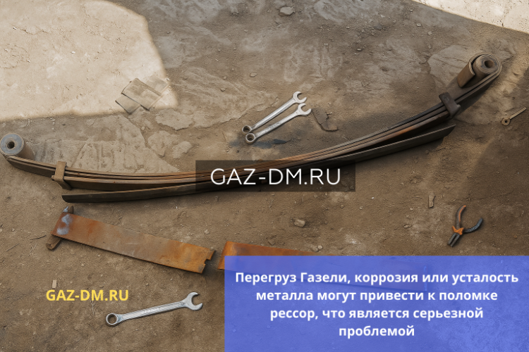 Лопнули листы рессор на Газели? Что делать и какие запчасти Next покупать