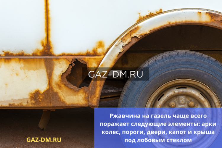 Кузовные проблемы ГАЗель: ржавчина на арках, порогах и дверях — что делать и где купить качественные детали