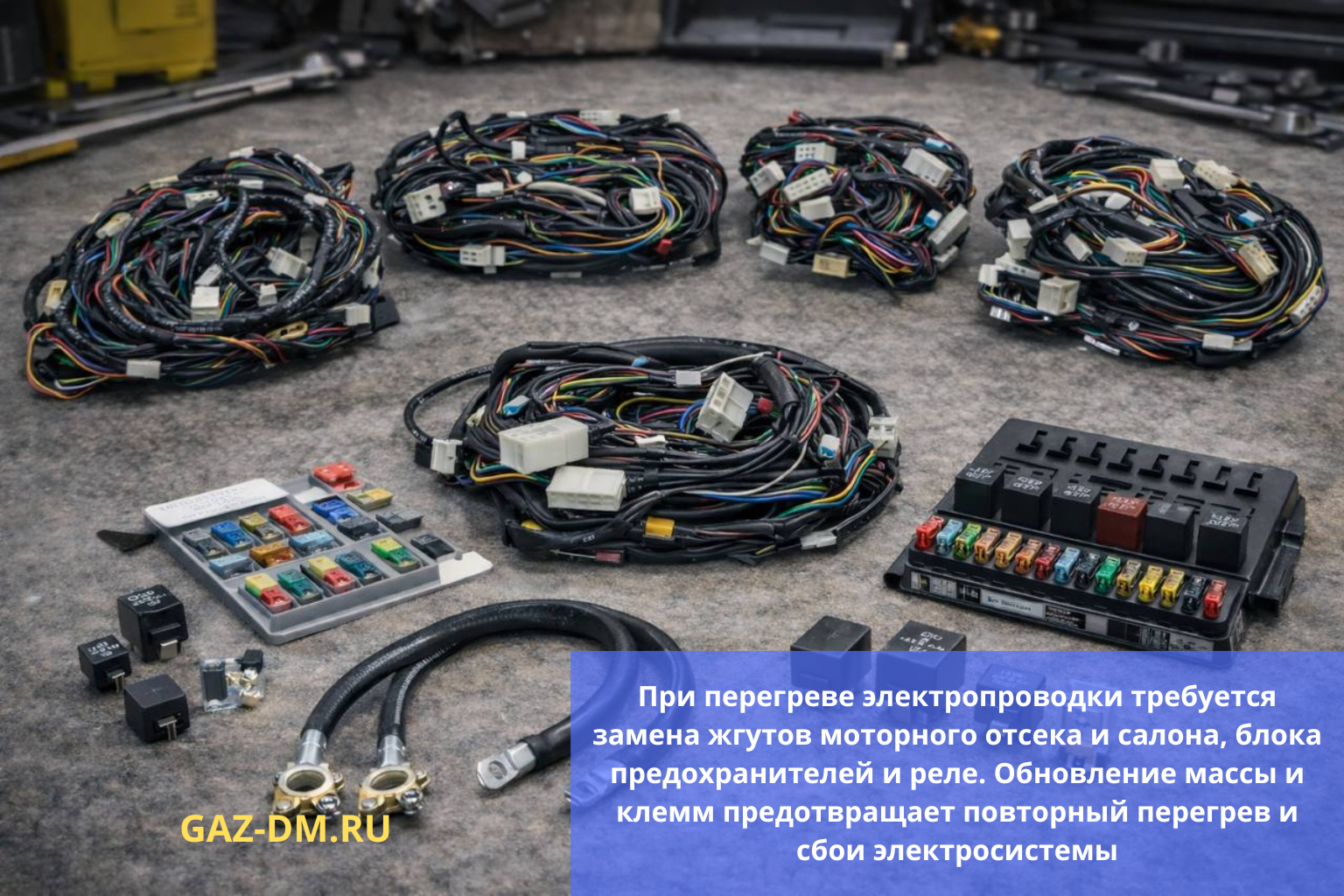 Какие запчасти Газель 3302 рекомендуется заменить при перегреве проводки