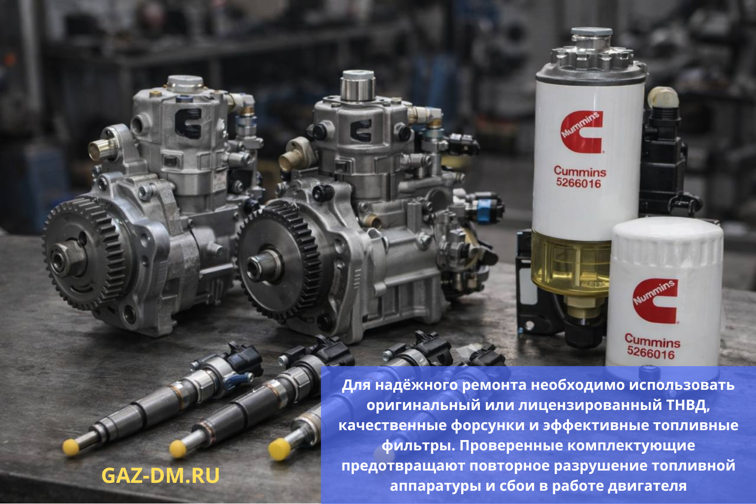 Топливная система Газель NEXT с дизельным двигателем Cummins