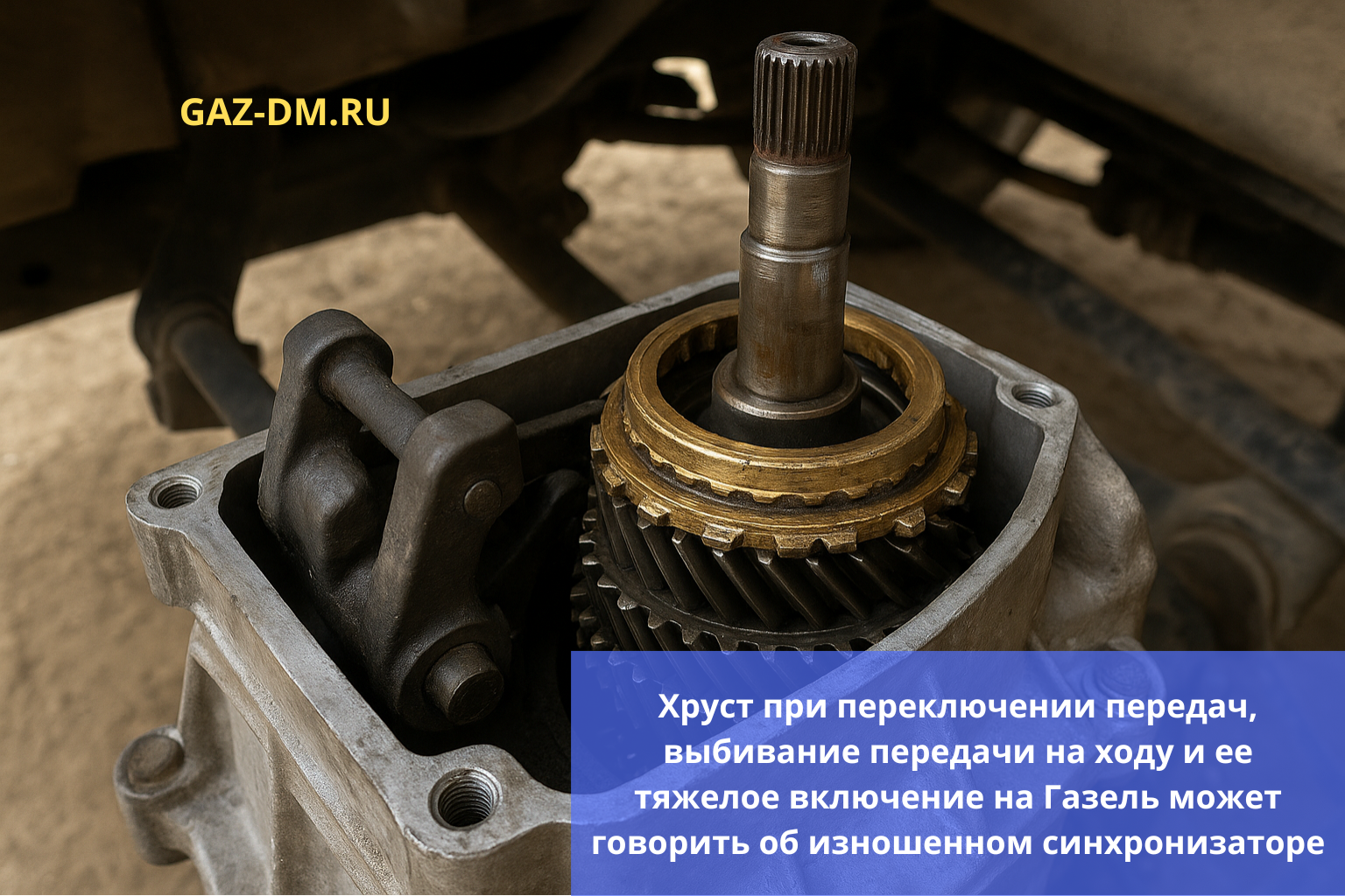 Хруст при переключении передач на Газели