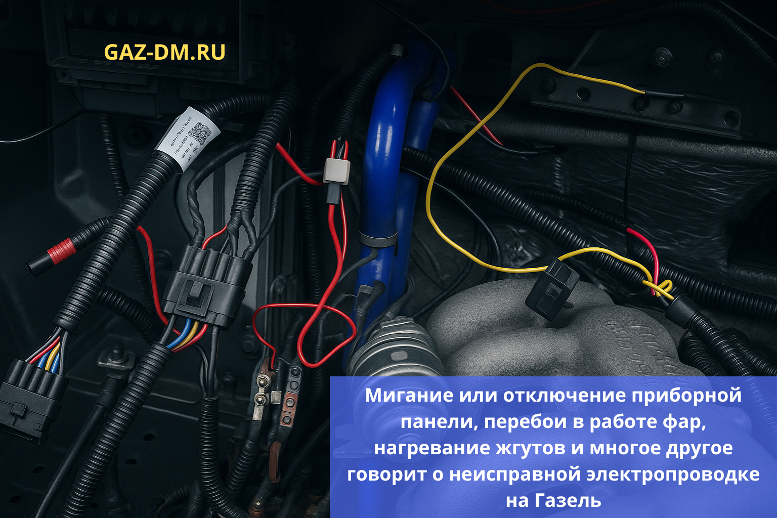 неисправность электропроводки газель