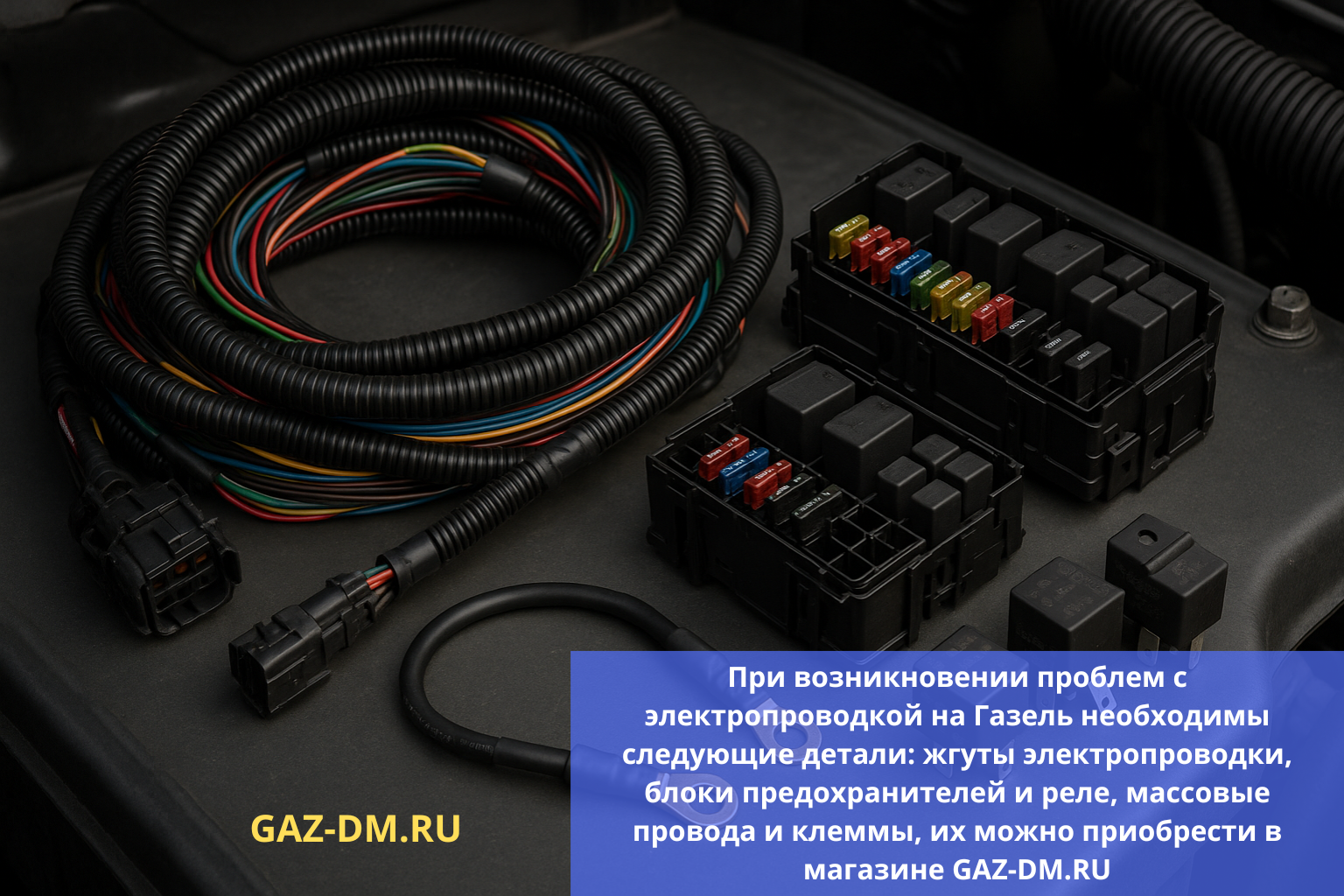 запчасти электропроводки газель