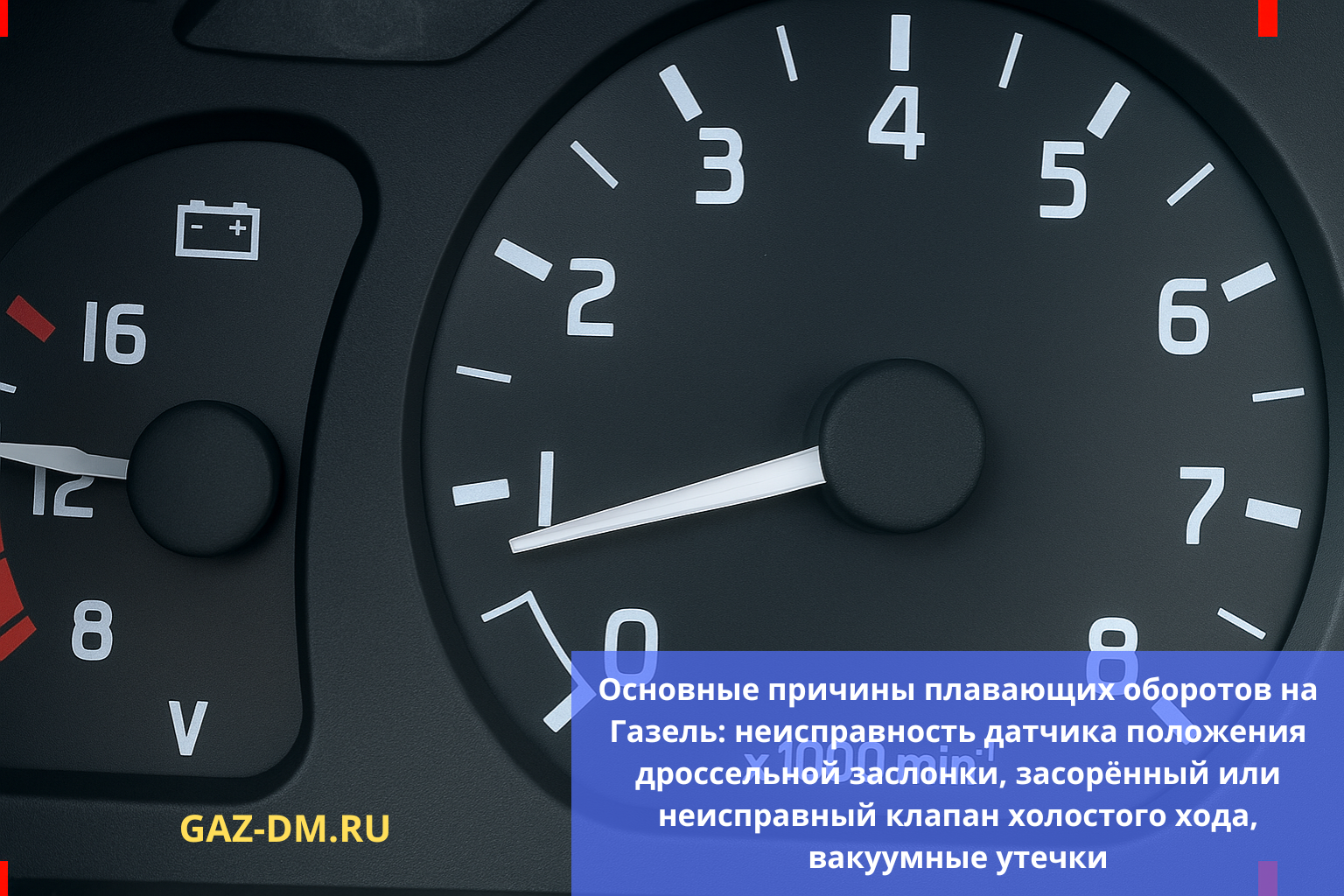 Основные причины плавающих оборотов на Газель