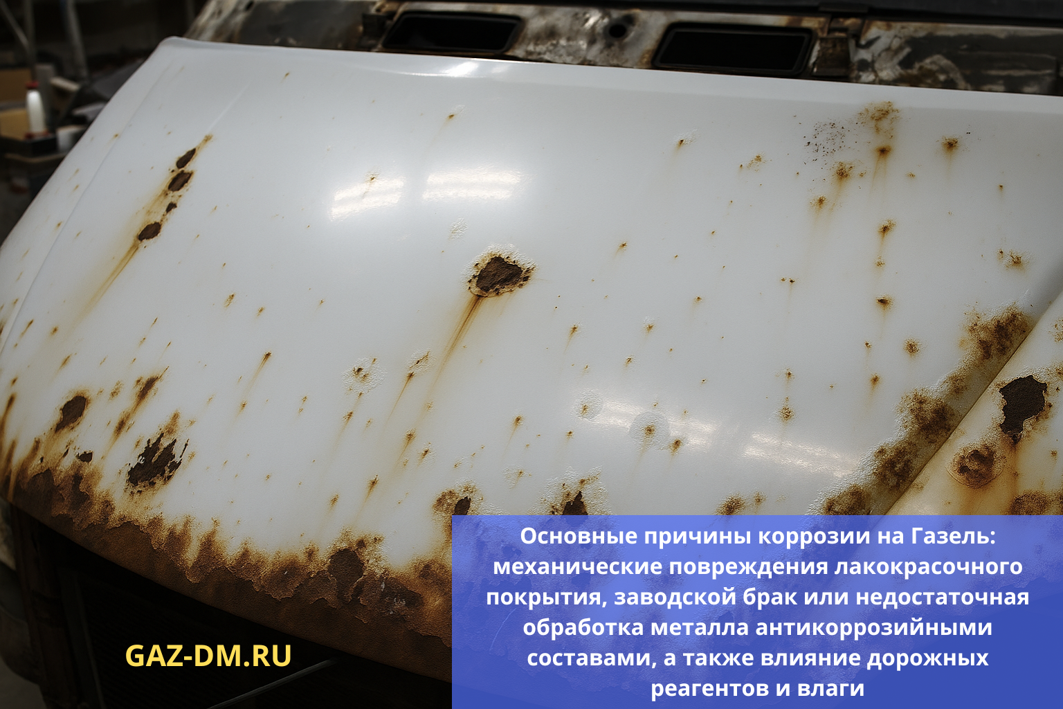 Основные причины коррозии на Газель