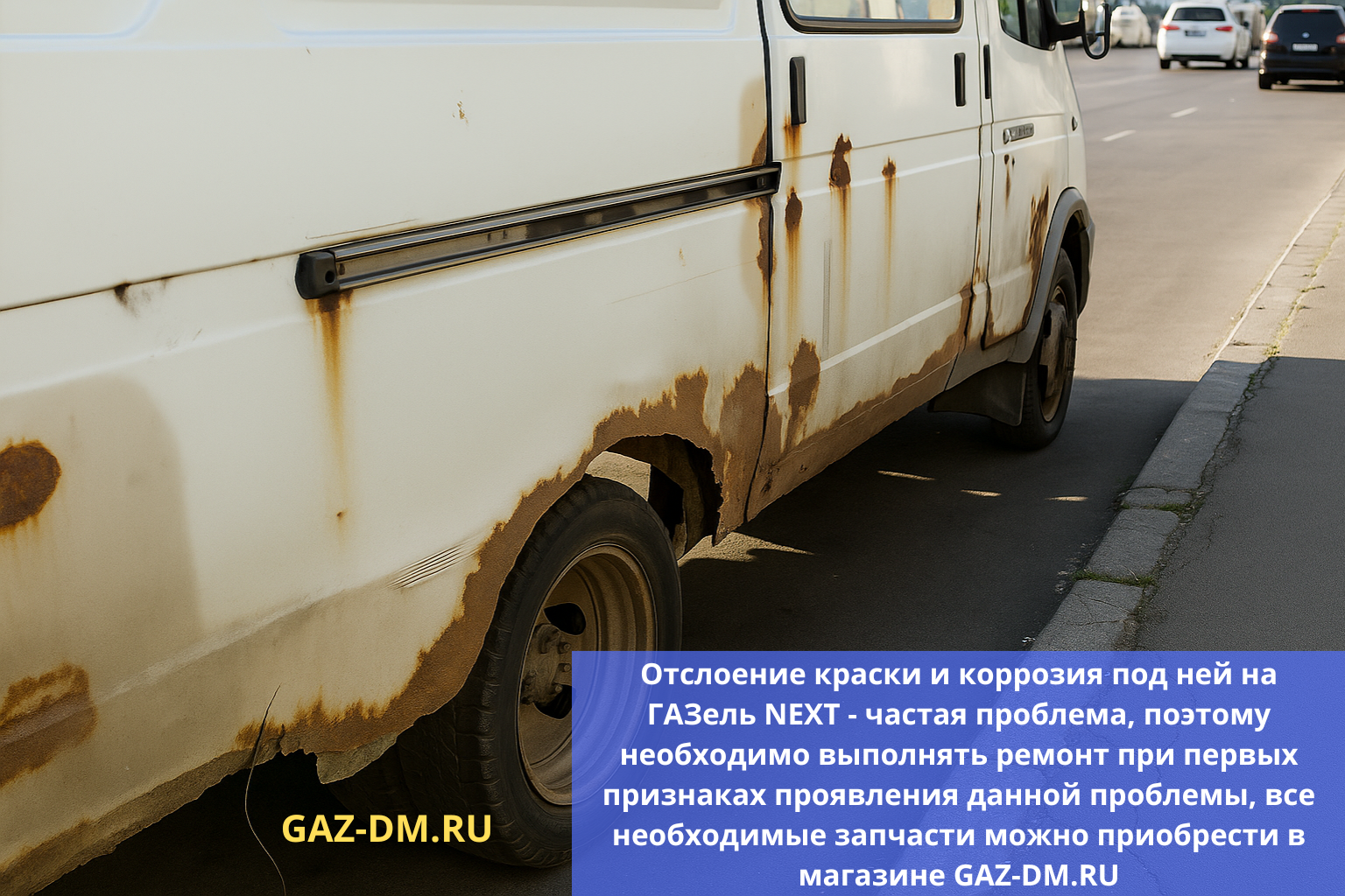 Отслоение краски и коррозия на ГАЗель NEXT - решение