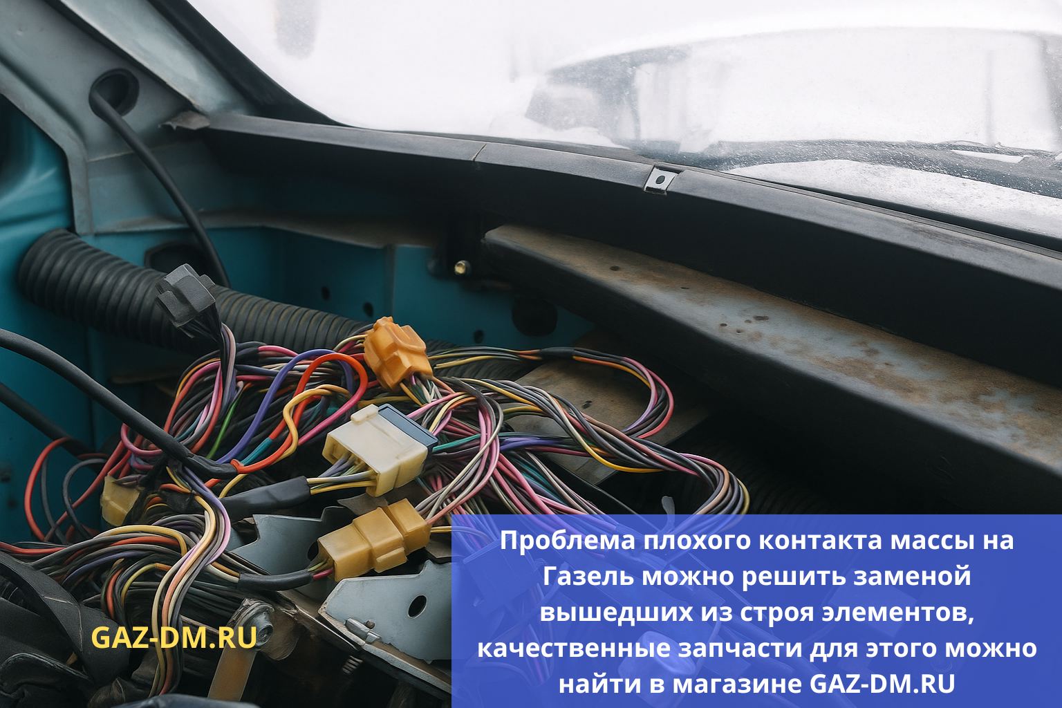 Окисление массы и плохие контакты электрики на Газель - решение