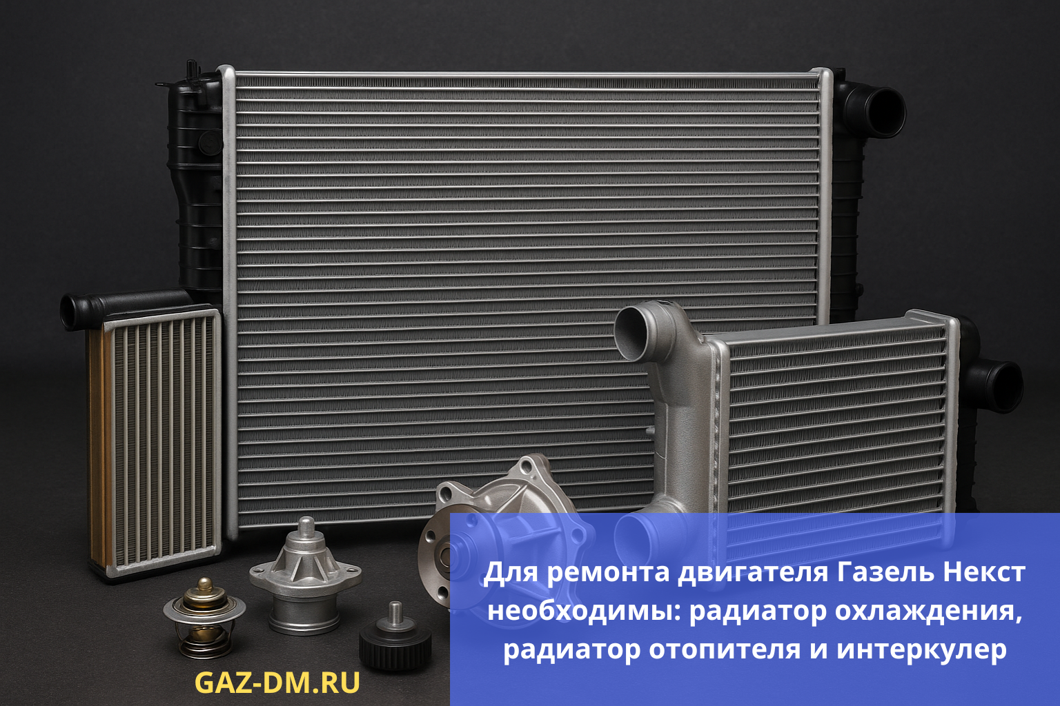 запчасти для ремонта перегрева двигателя газель next